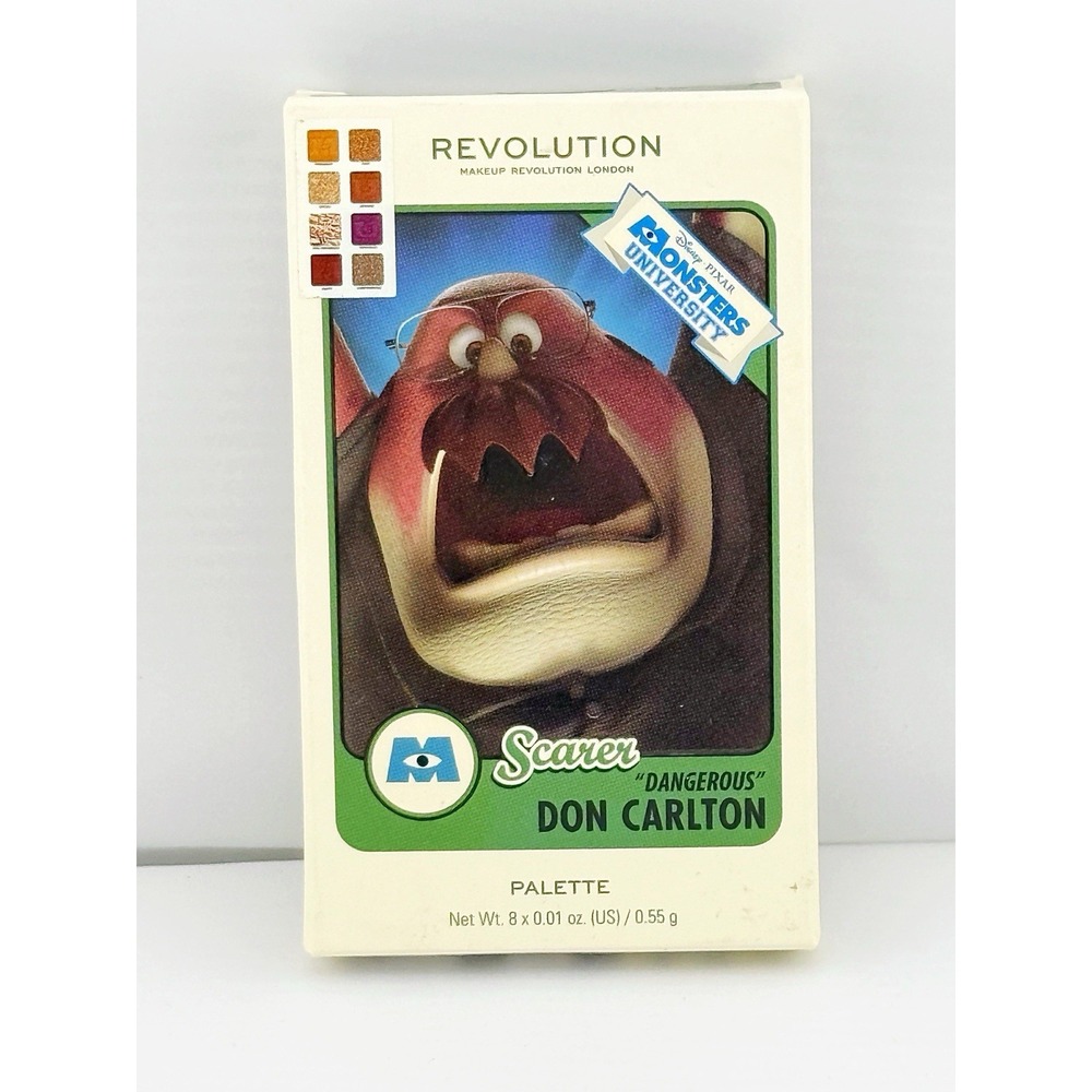Makeup Revolution Monsters University Don Carlton Eyeshadow Palette. New In Box